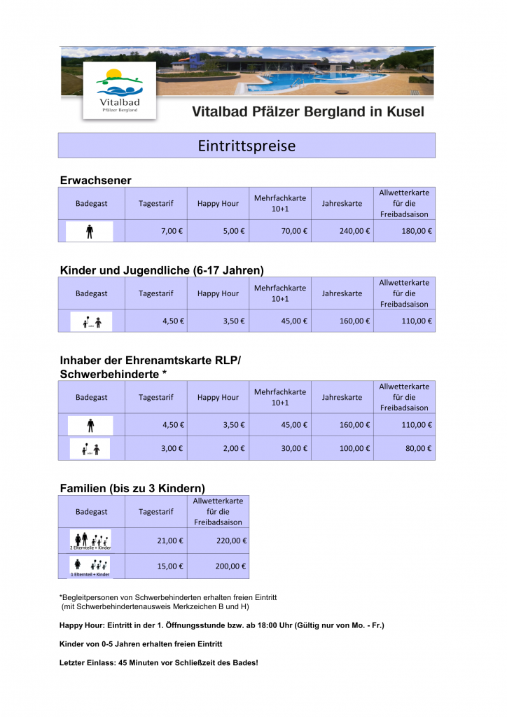 eintrittspreise