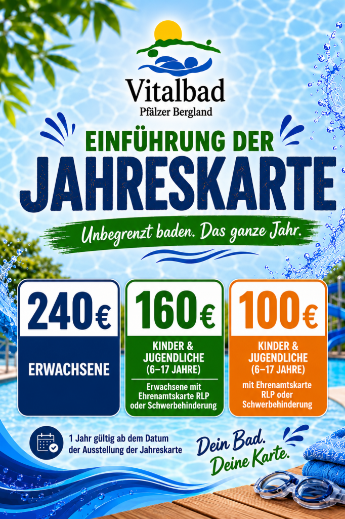 jahreskarte vitalbad neu 2026